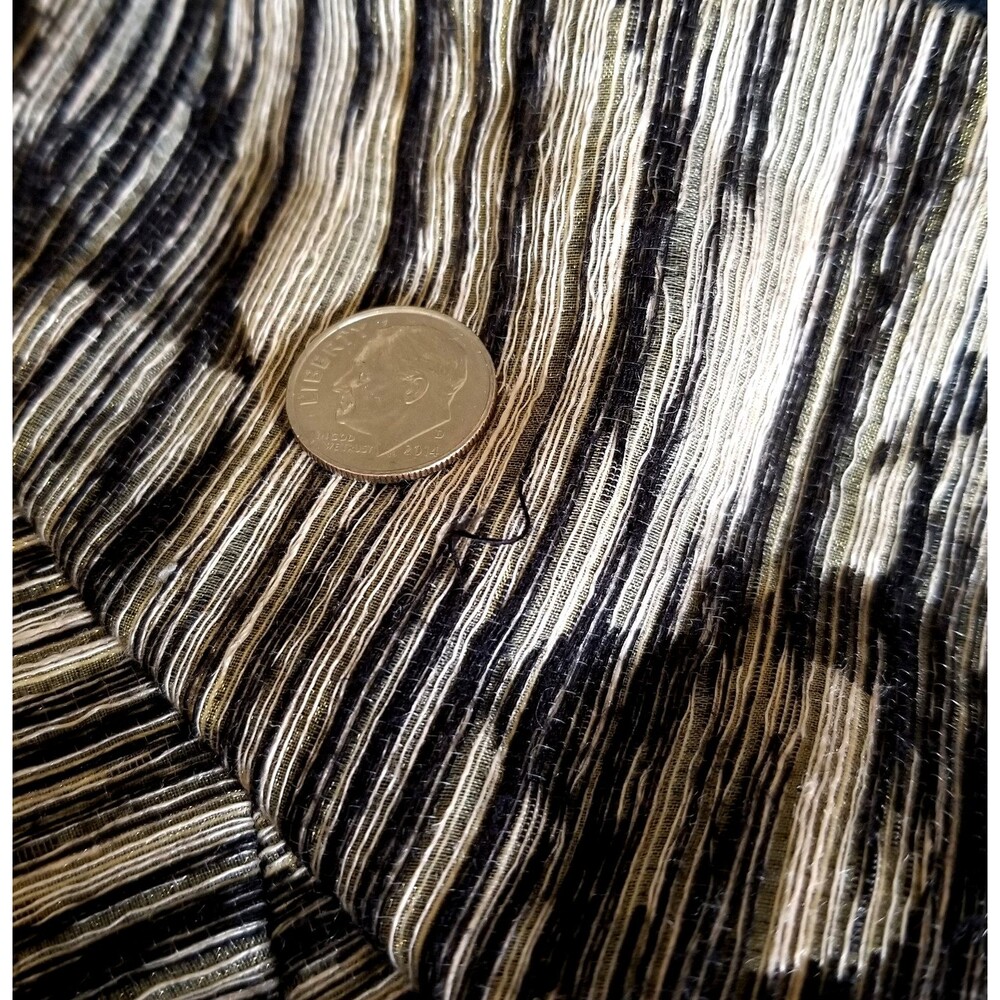 LAFAYETTE 148 New York Women's Tan Black Marled Blazer Jacket Sz 4 Linen Blend - Picture 9 of 9